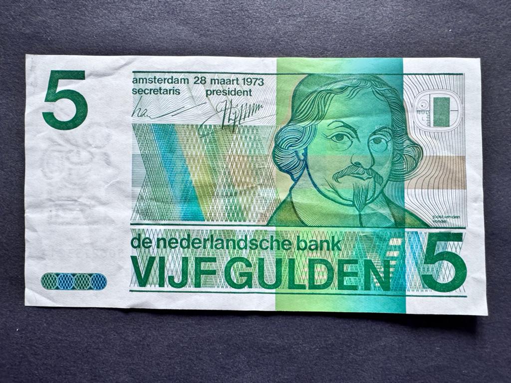 5 gulden nederlands bankbiljet (Vondel), Postzegels en Munten, Bankbiljetten | Nederland, Ophalen of Verzenden, 5 gulden