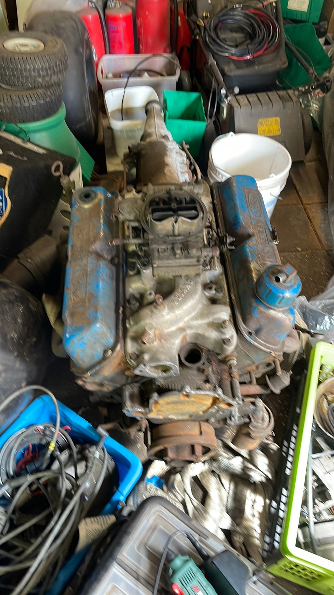 Ford 302 5 liter v8 motor met automaat bak, Ophalen, Gebruikt, Ford
