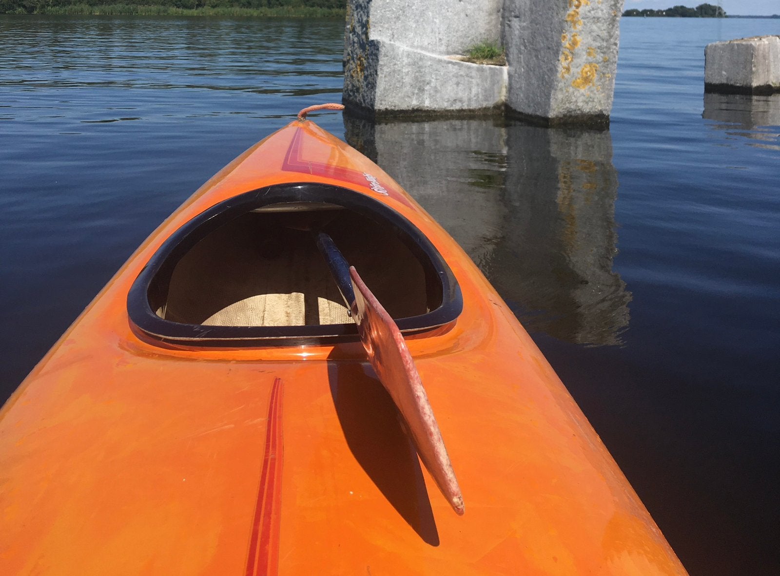 TE RUIL: 2-persoons kano tegen SUP board, Ophalen, Gebruikt, Met peddels, Kajak