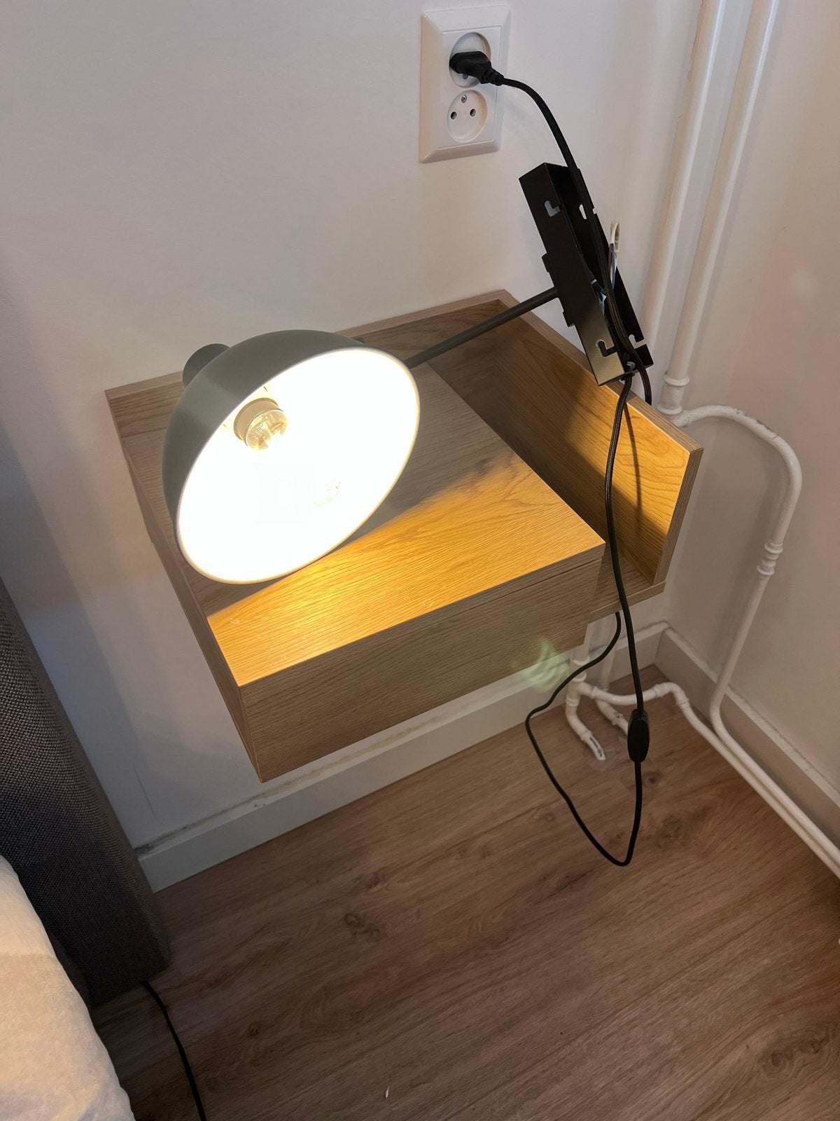 Karwei Wandlamp Ollie Zwart - Stijlvolle en functionele lamp, Ophalen, Zwart, E27 (groot), Zo goed als nieuw