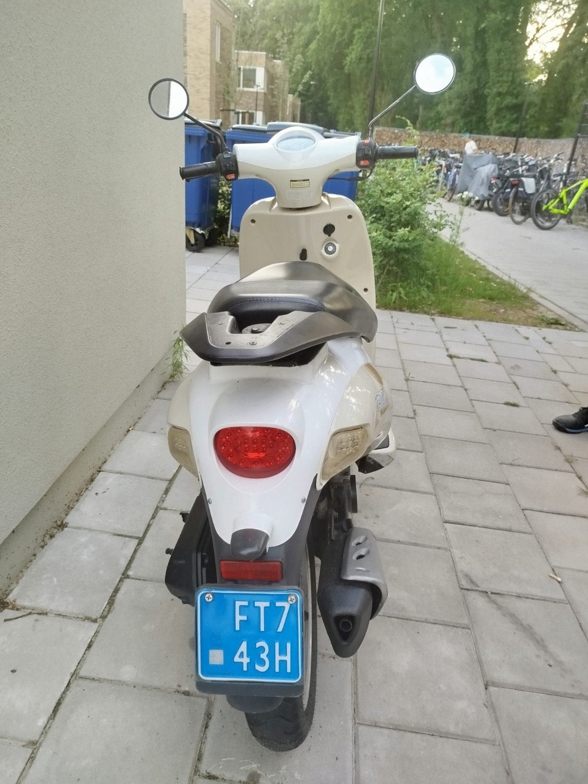 HUONIAO HN50QT-K scooter blauwe kenteken, Ophalen