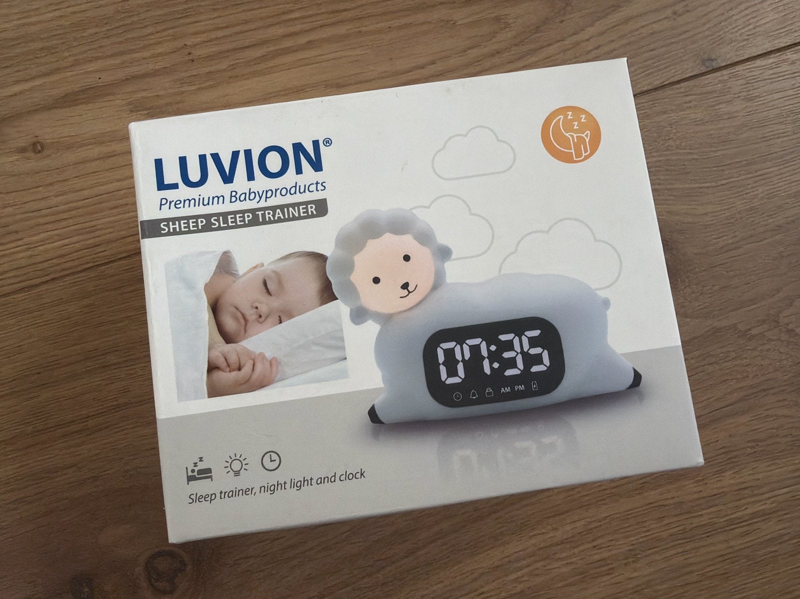 Luvion Schaap Slaaptrainer, Nachtlampje en Klok, Ophalen, Nieuw
