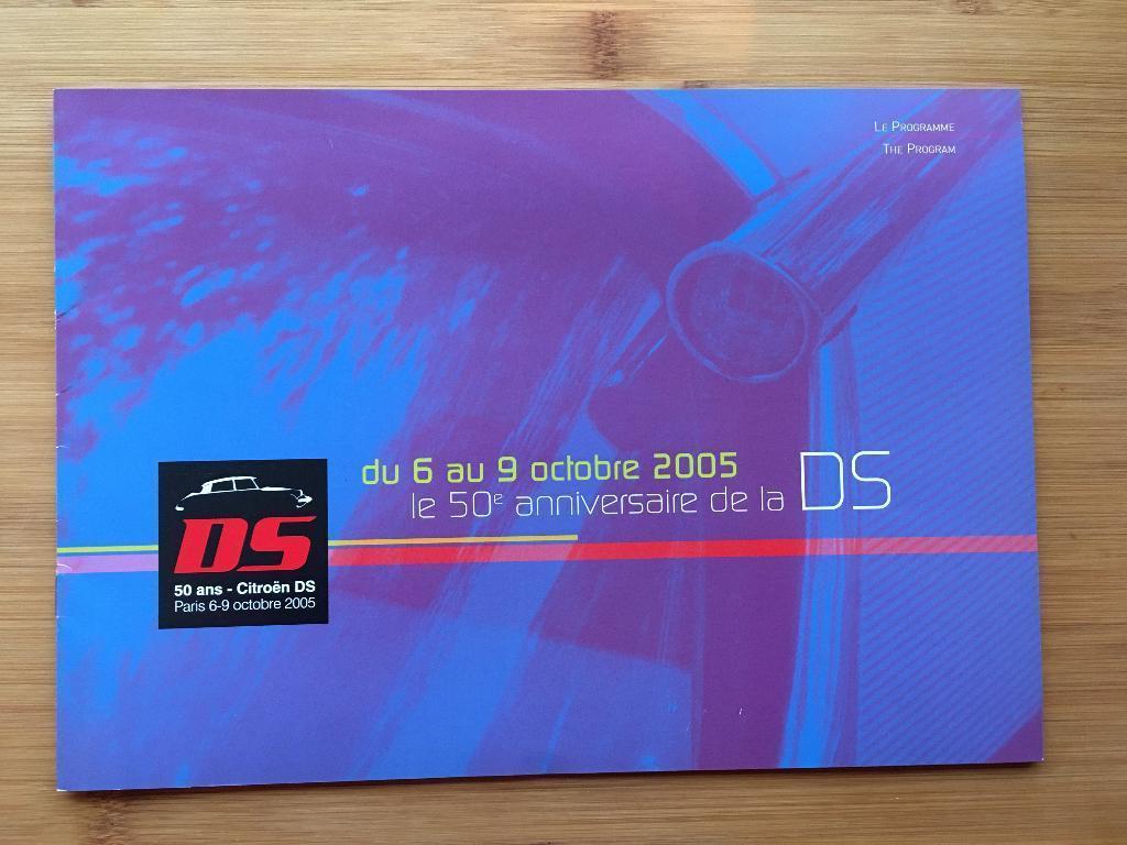 Citroën DS 50-jaar folder 2005 in Frans en Engels, Ophalen of Verzenden, Zo goed als nieuw, Citroën