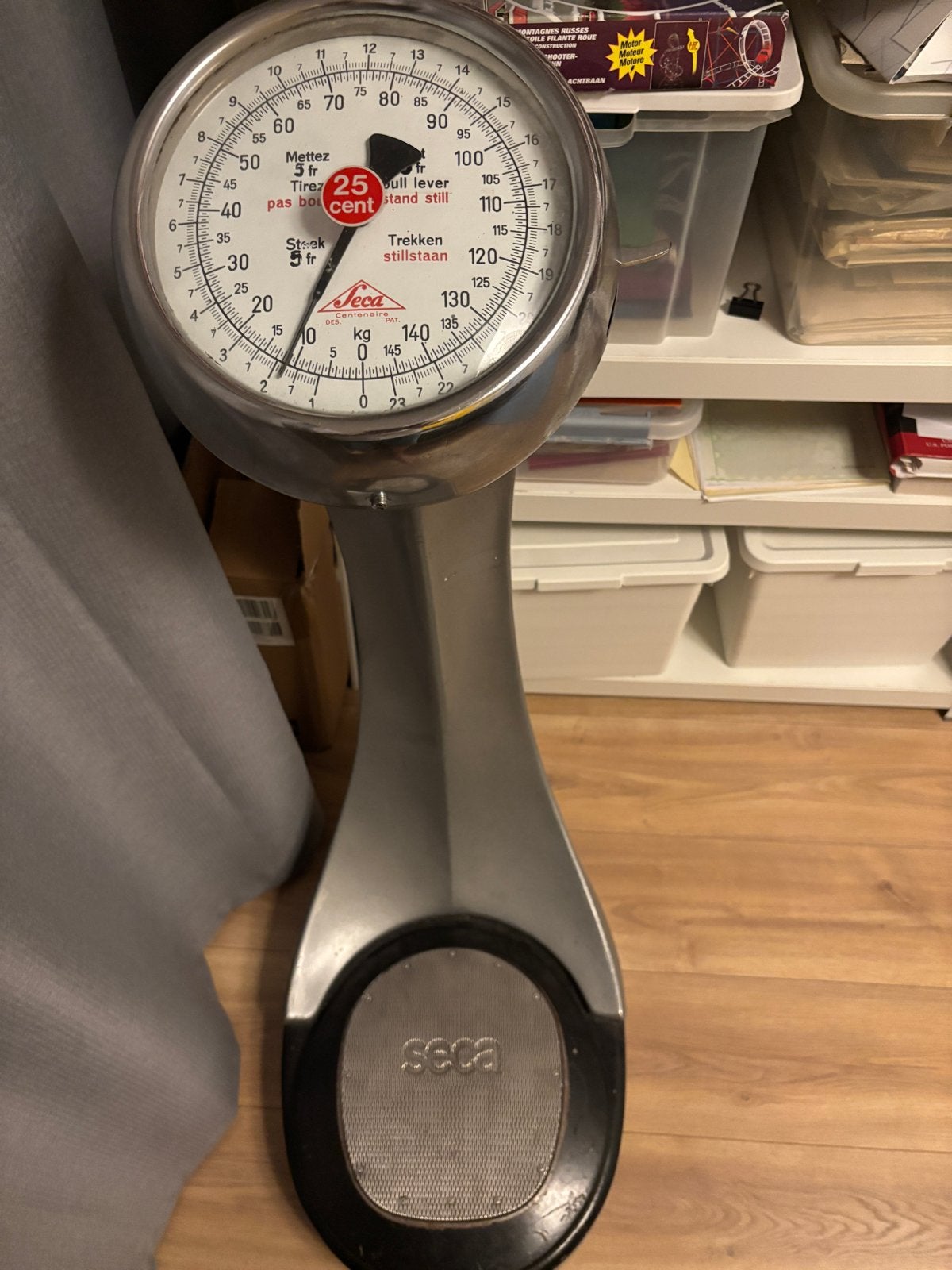 Vintage Seca personenweegschaal - 140 kg, Ophalen, 100 tot 200 kg, Xxx, Gebruikt
