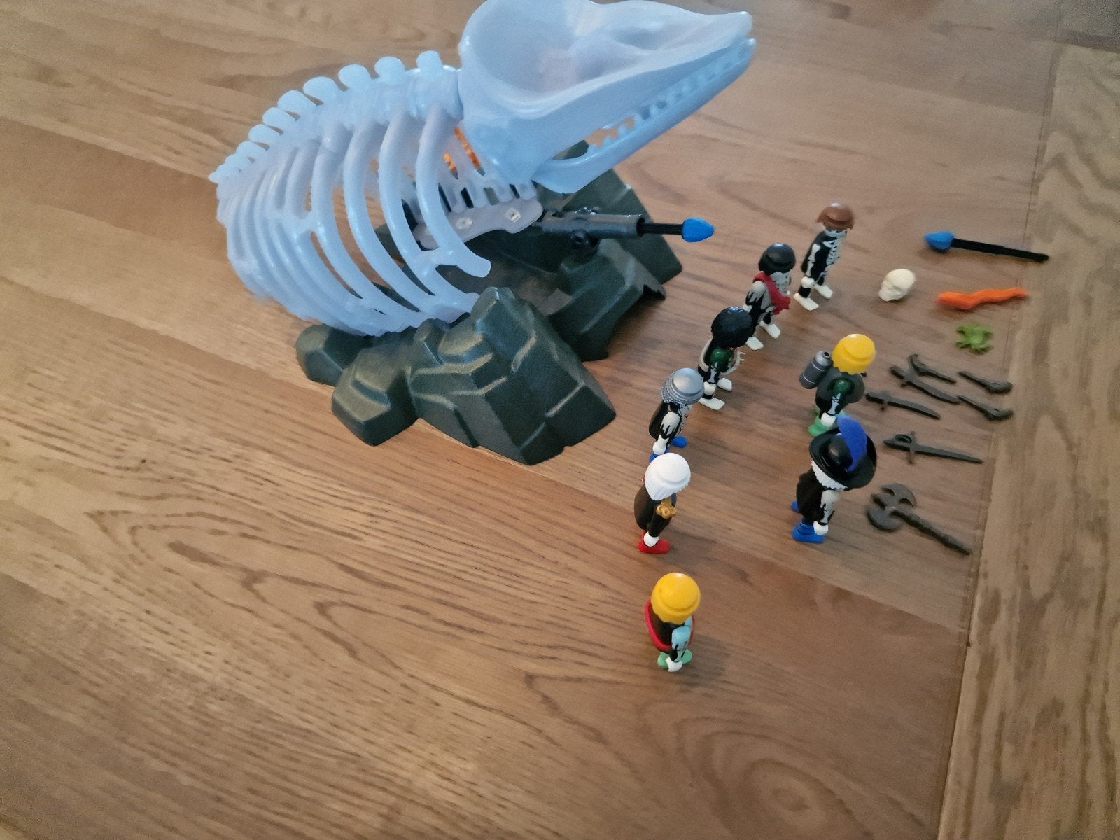 Playmobil Spookvisskelet met licht en skeletten 4803, Ophalen of Verzenden, Gebruikt, Jongen of Meisje