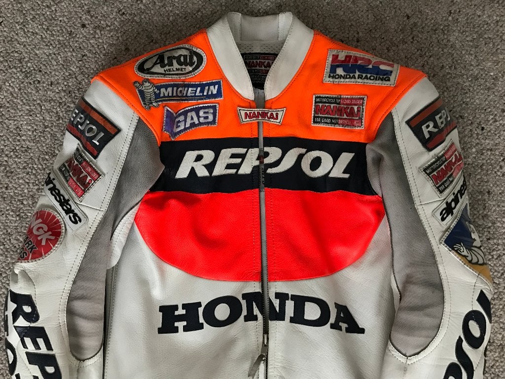 Origineel Nankai Repsol pak * Kangoeroeleer * Maat 50, Ophalen of Verzenden, Tweedehands, Kinderen, Overall