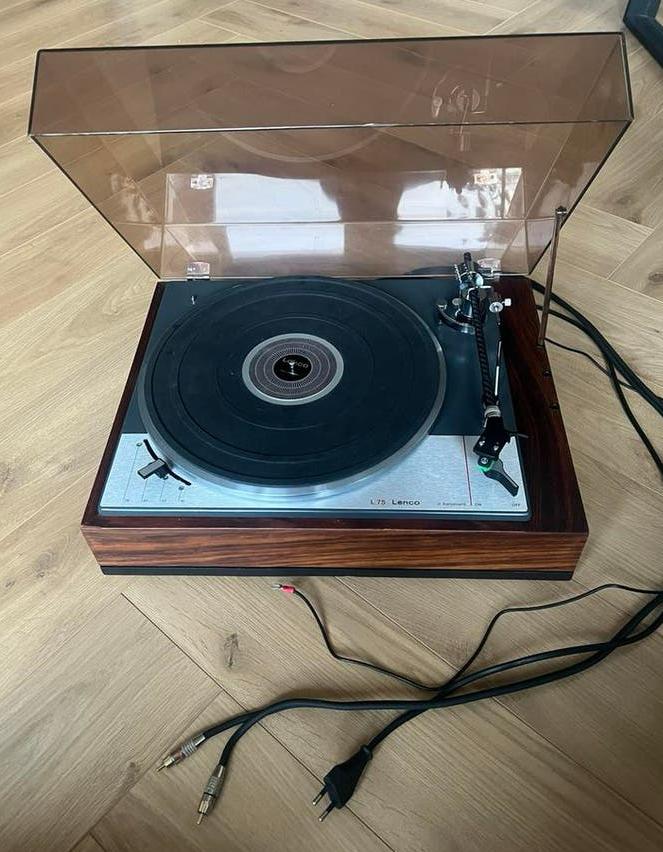 Lenco L75 | Custom carbon toonarm | Audio Technica AT-VMN95e, Audio, Tv en Foto, Platenspelers, Ophalen, Zo goed als nieuw, Overige merken