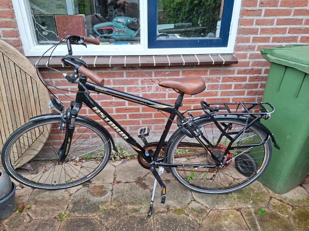 Stationsfiets, Gebruikt, Velgrem, Versnellingen, 53 tot 57 cm
