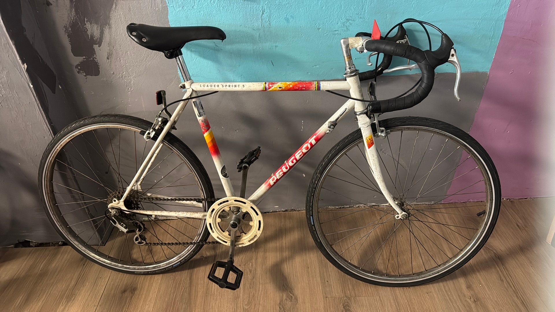 Child race bicycle 24 inch, 5 gears, peugeot, Minder dan 10 versnellingen, Gebruikt, Staal, Velgrem