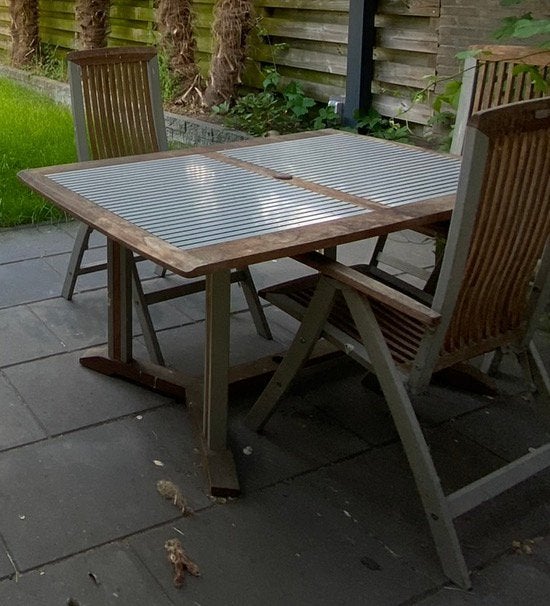 Tuinset met 3 stoelen, Ophalen, Gebruikt, 3 zitplaatsen, Tuinset