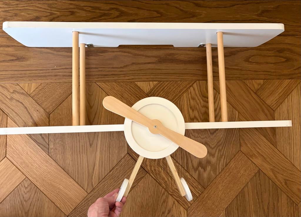 2 Vliegtuig Boekenplanken voor Kinderkamer - 67x23 cm, Ophalen of Verzenden, Gebruikt, Kast