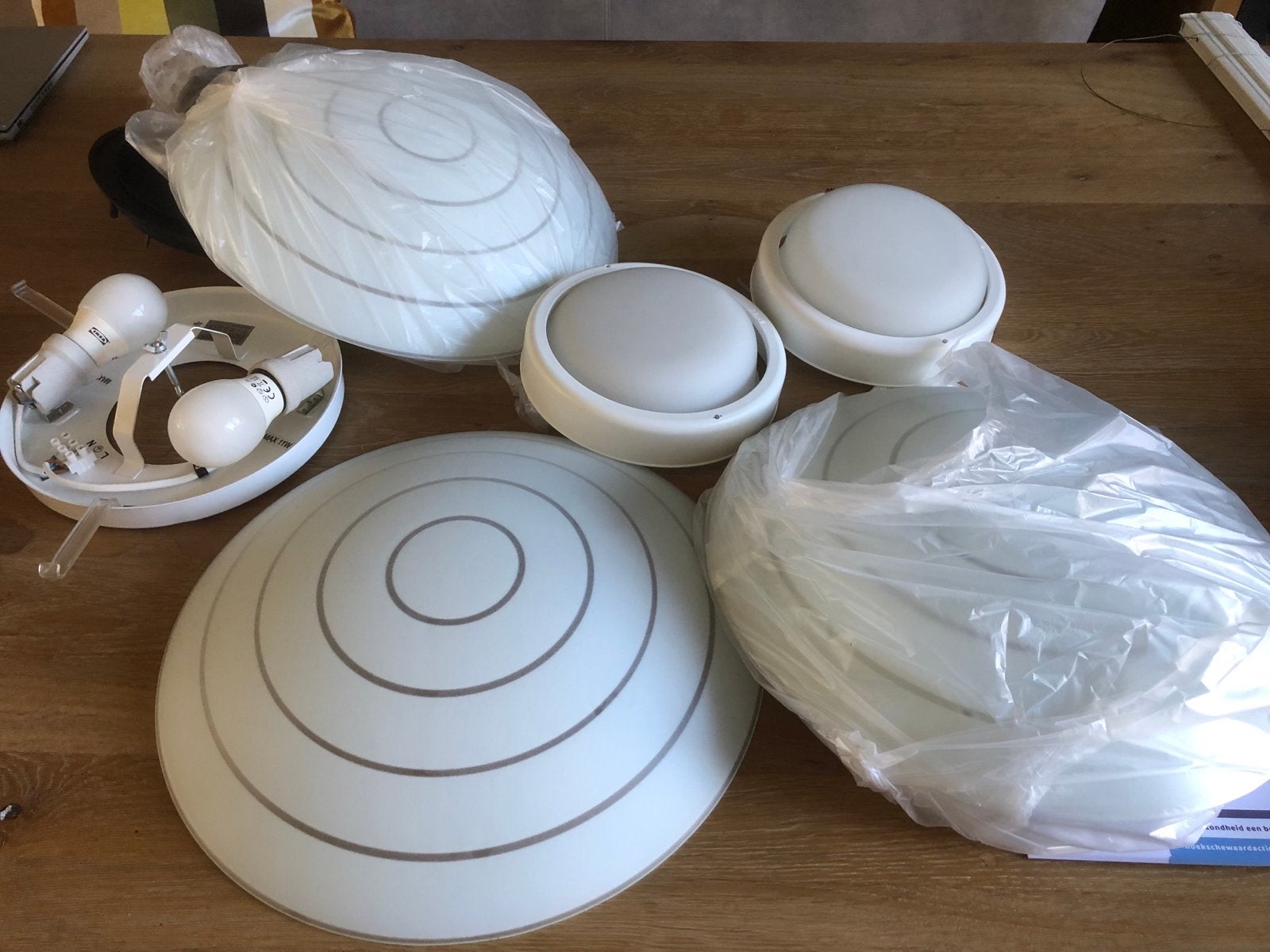 IKEA plafondlampen, Ophalen, Wit, Gebruikt, E14 (klein)