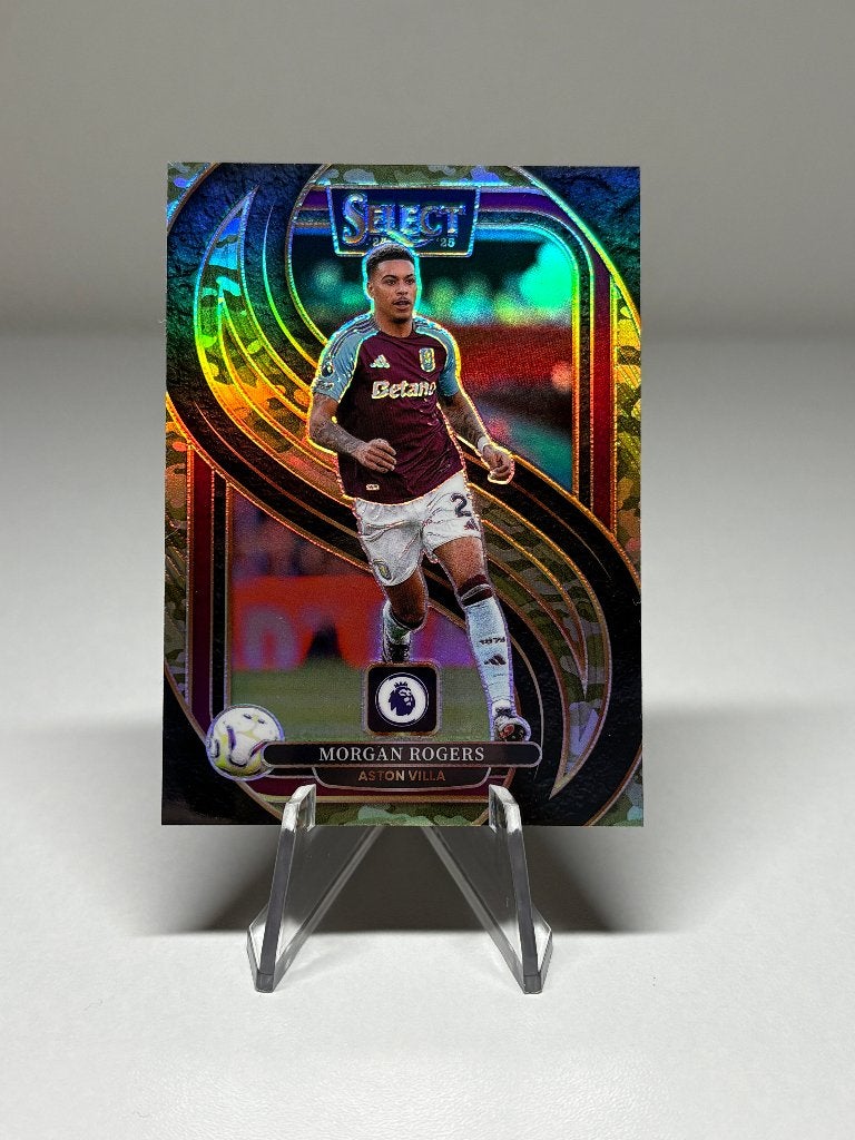 Panini Select Morgan Rogers /150 Aston Villa kaart, Ophalen of Verzenden, Zo goed als nieuw, Buitenlandse clubs, Poster, Plaatje of Sticker