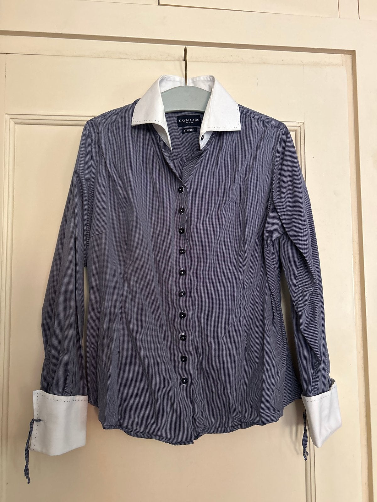 Cavallaro Napoli Dames Blouse - Maat 44, Ophalen of Verzenden, Zo goed als nieuw, Maat 42/44 (L), Blauw