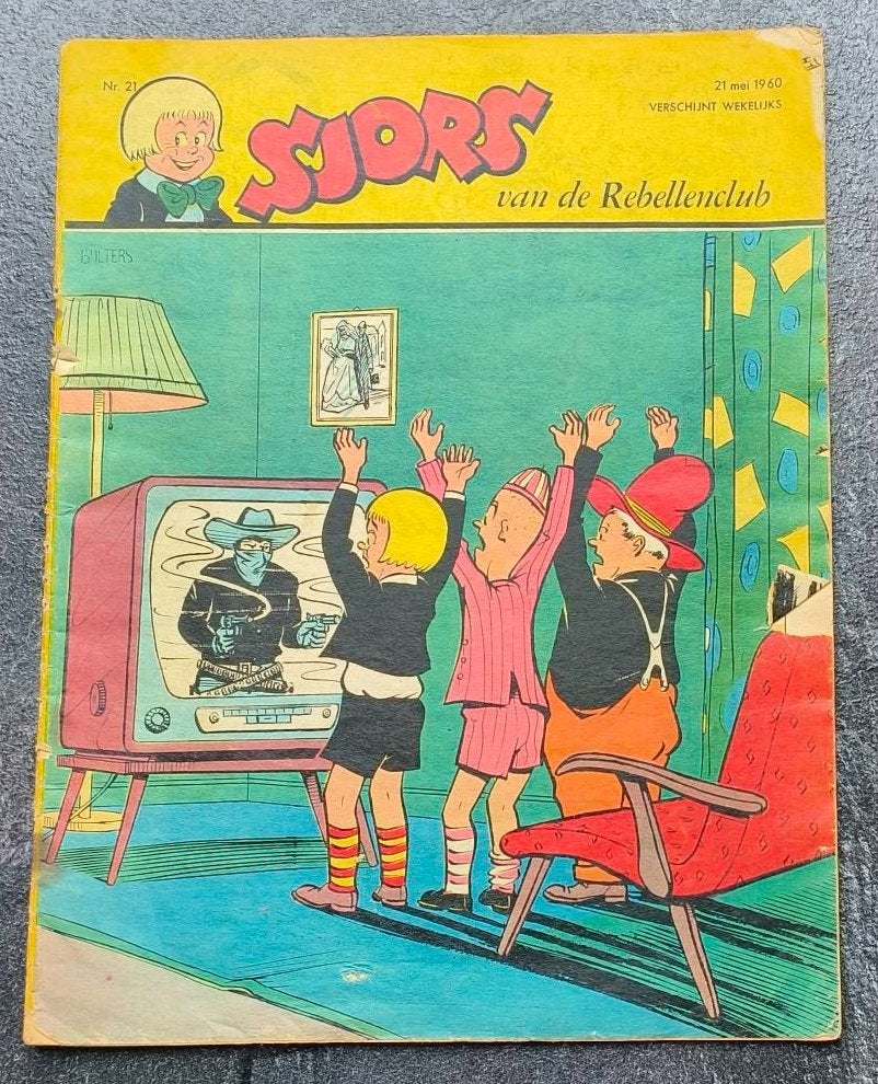 Sjors van de Rebellenclub nr.21 1960, Boeken, Gelezen, Eén stripboek, Diverse auteurs, Ophalen of Verzenden