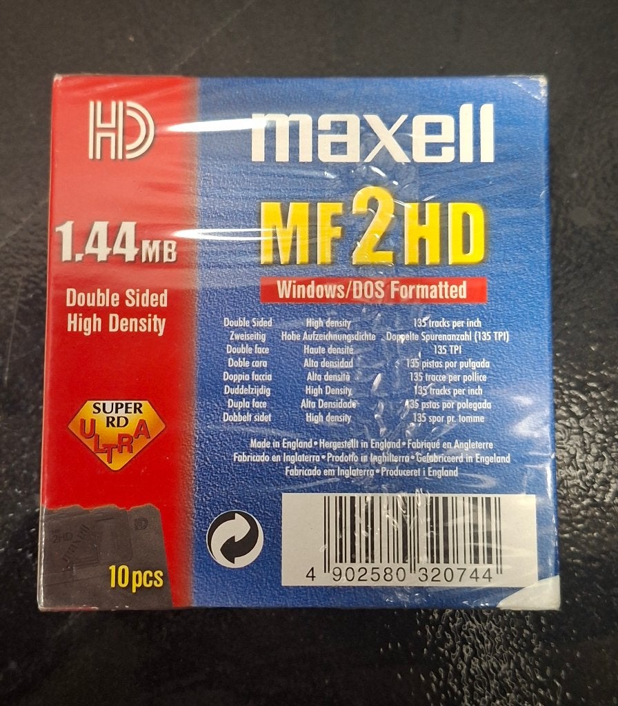 Floppy disk Maxell MF2HD, Computers en Software, Ophalen of Verzenden
