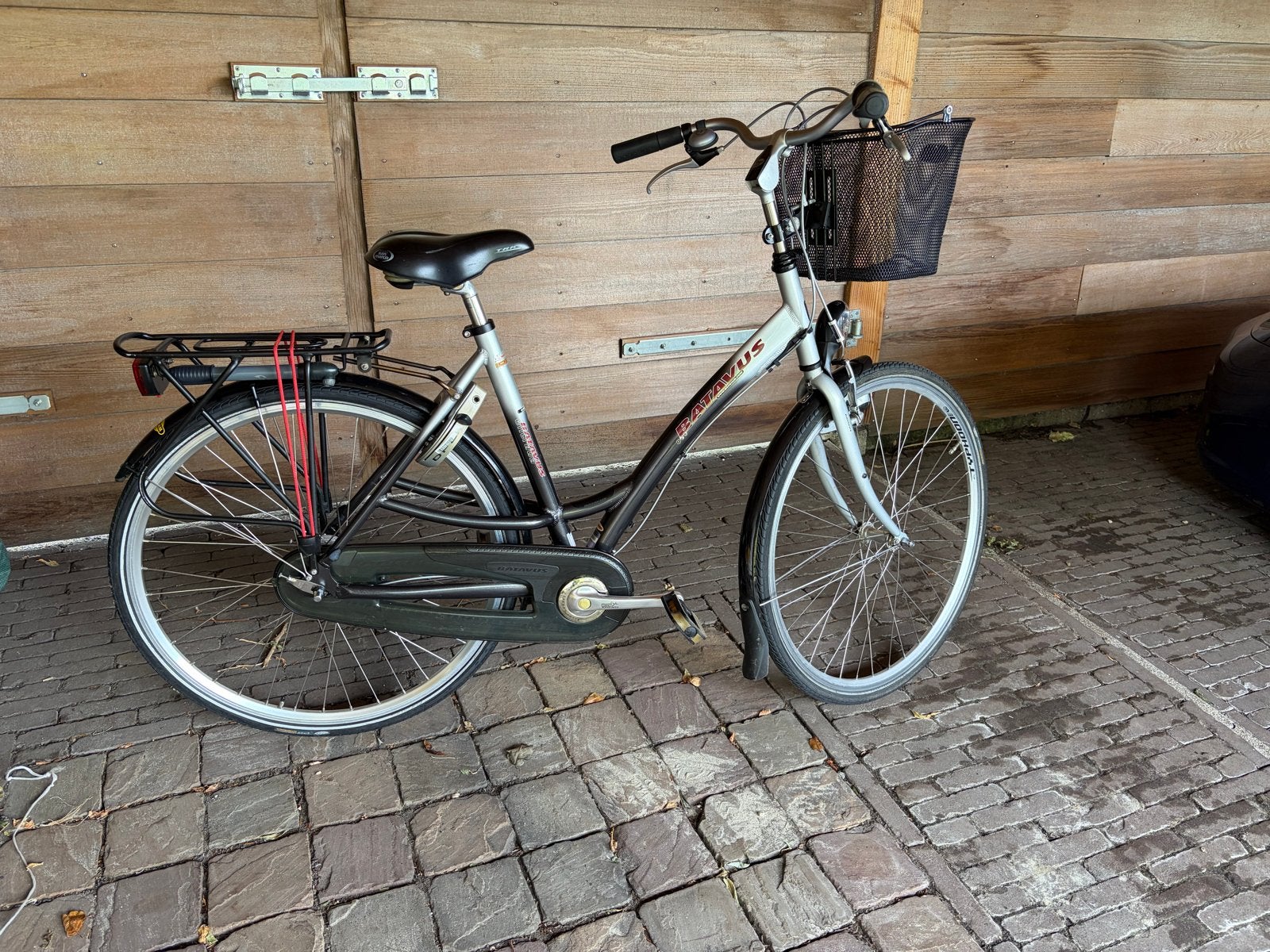Batavus damesfiets met mandje, framemaat 53 cm, Ophalen, Terugtraprem, Gebruikt, Batavus