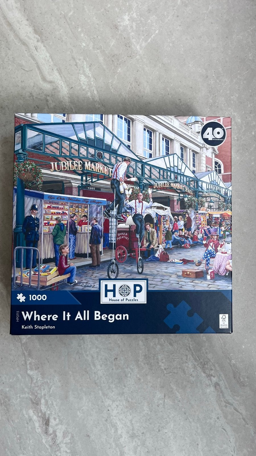 HOP Legpuzzel 1000 stukjes, Ophalen of Verzenden, 500 t/m 1500 stukjes, Zo goed als nieuw, Legpuzzel