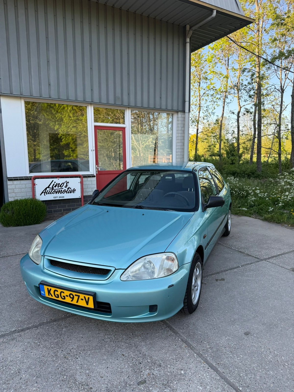 Honda civic ej9 LPG/AIRCO/CARPLAY, Auto's, 74 pk, 1396 cc, Blauw, 930 kg