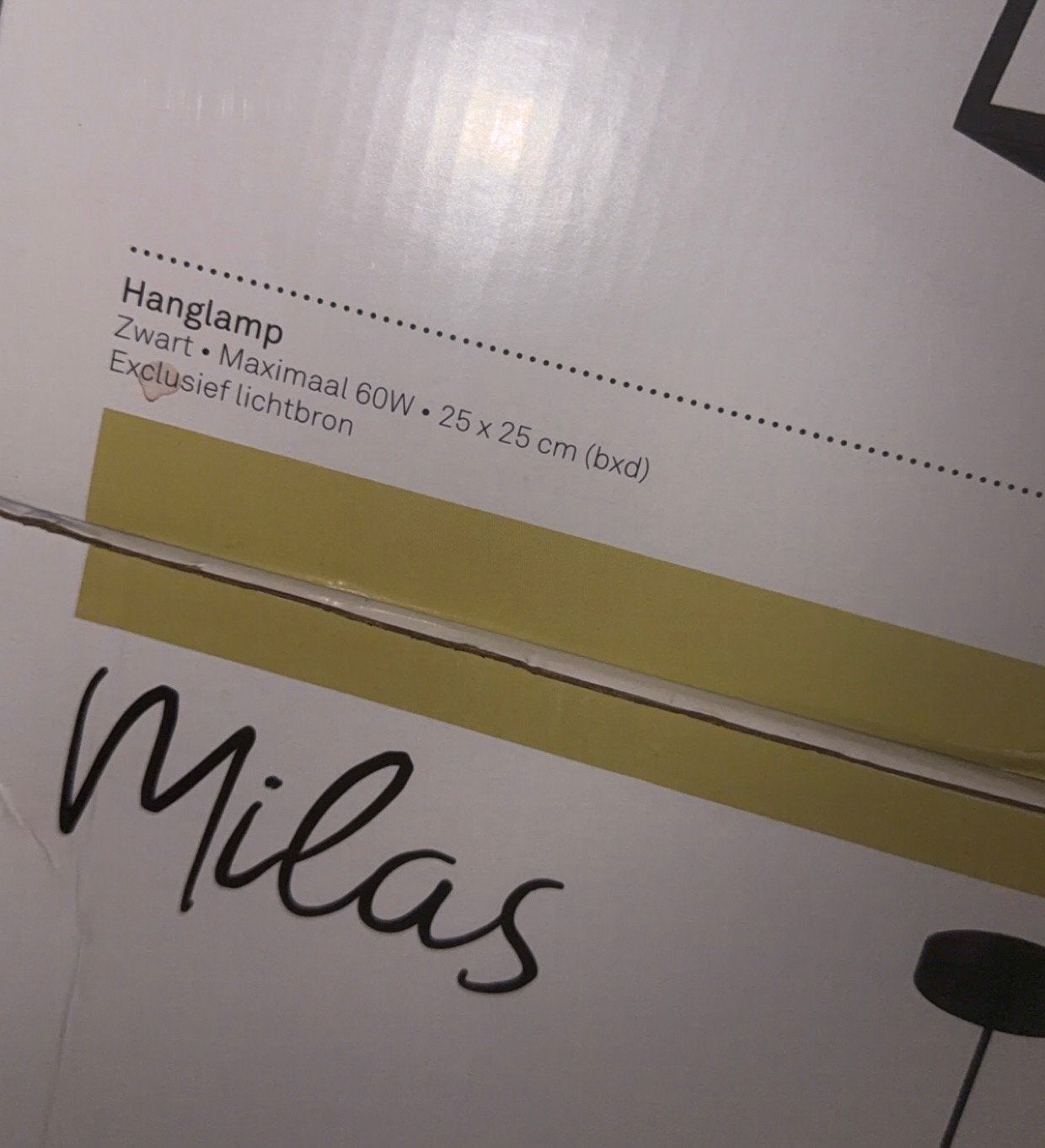 Milas Hanglamp - 3 Stuks, Ophalen of Verzenden, Nieuw, Metaal, Overige fittingen