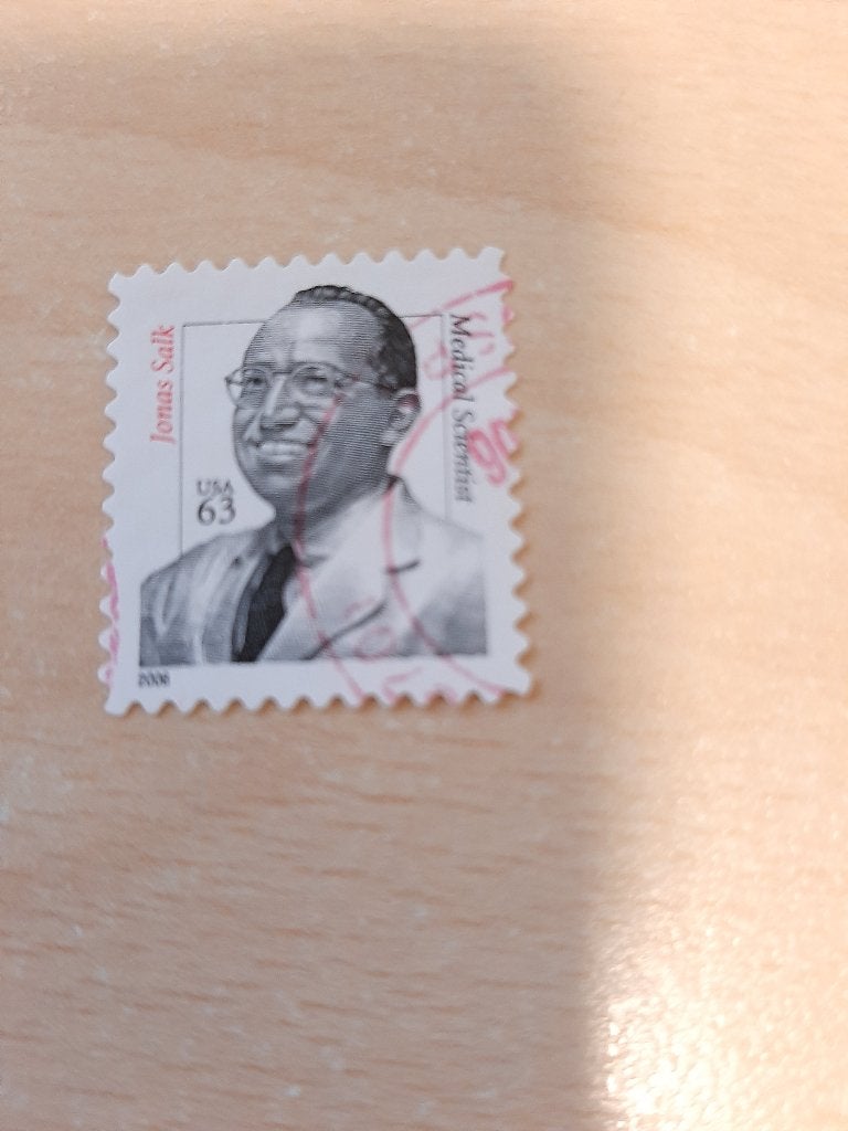 2006 Amerika Dr. Jonas Salk medische wetenschapper, Verzenden, Gestempeld, Noord-Amerika