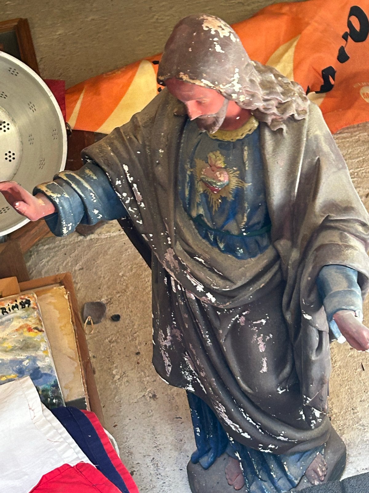 Jezus beeld om op te knappen, Antiek en Kunst, Antiek | Religie, Ophalen
