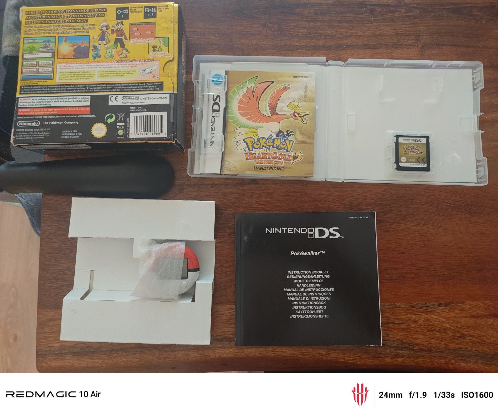 Pokémon HeartGold bigbox Nintendo DS met Pokéwalker, 1 speler, Ophalen of Verzenden, Zo goed als nieuw, Role Playing Game (Rpg)