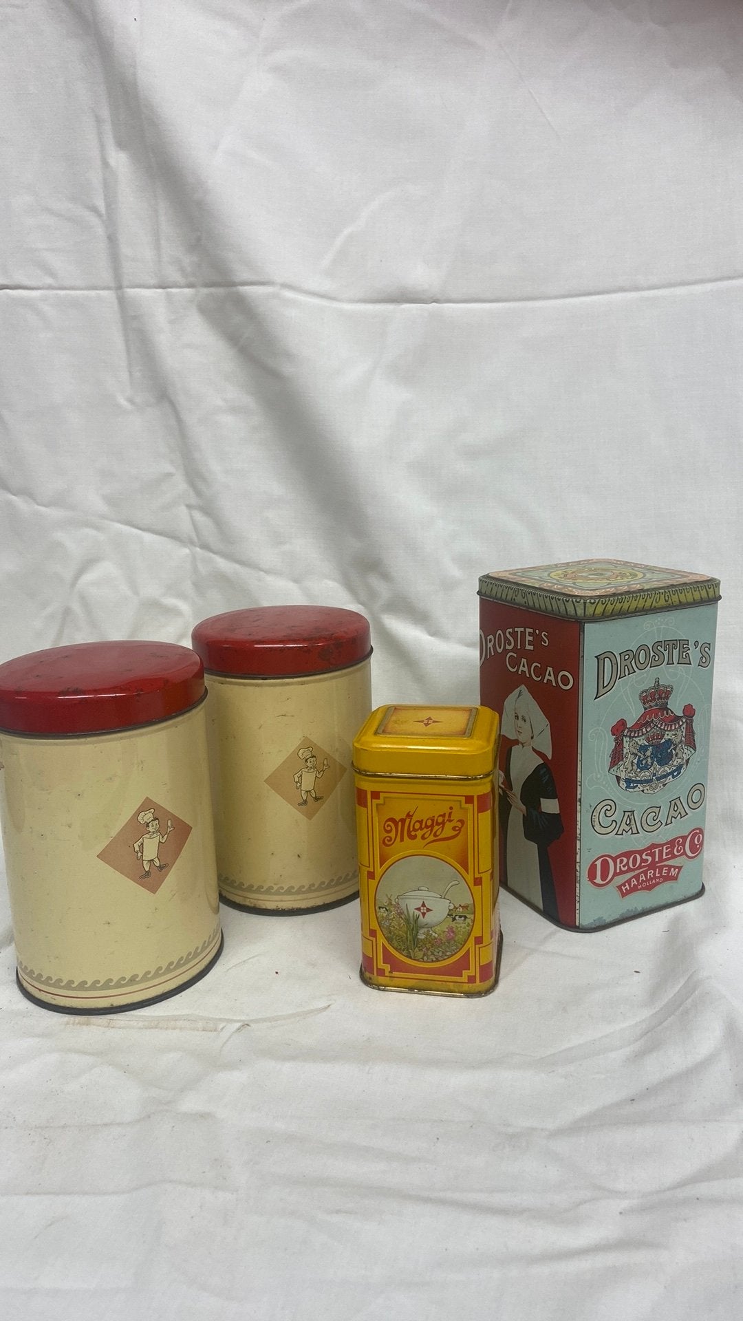 Verschillende vintage blikken, Ophalen of Verzenden, Zo goed als nieuw, Overige