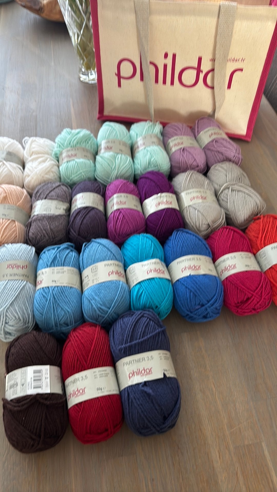 Phildar partner 3,5, Ophalen of Verzenden, Zo goed als nieuw, Breien of Haken, Wol of Garen