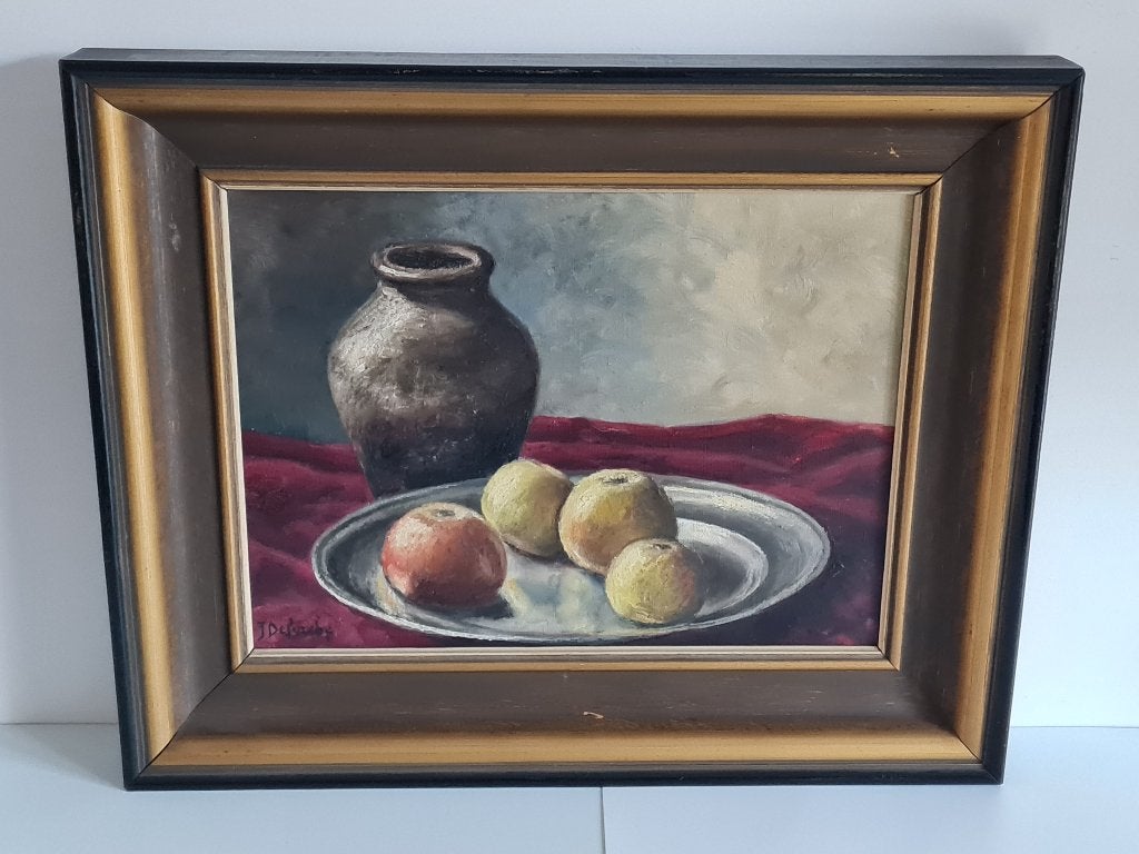 Zeer mooi schilderij op paneel - huile sur panneau, Ophalen of Verzenden