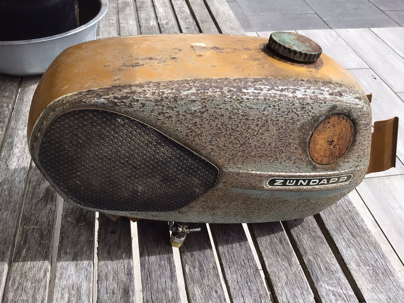 2x tank zundap 517, Ophalen of Verzenden, Gebruikt, Tank