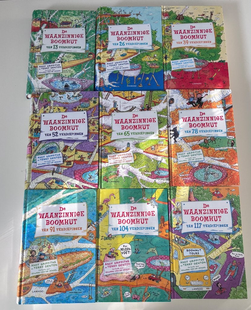 Waanzinnige boomhut, 9 delen, Boeken, Ophalen, Zo goed als nieuw