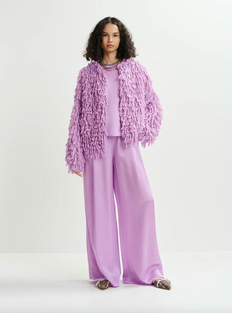 ESSENTIEL ANTWERP Lila fringes vest  Maat M, Maat 38/40 (M), Paars, Ophalen of Verzenden, Zo goed als nieuw