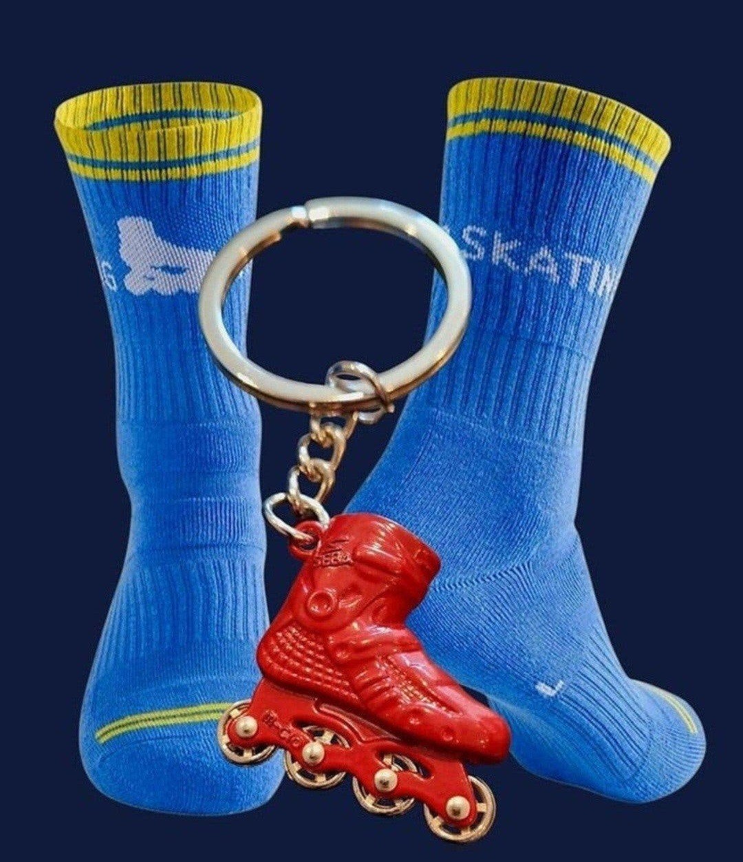 ROLLER SKATING SOKKEN + SLEUTELHANGER ROLLER SKATE, Kleding | Heren, Ophalen of Verzenden, Nieuw
