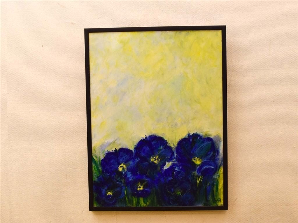 Schilderij Bloemen ondertekend H.N 51534, Ophalen of Verzenden