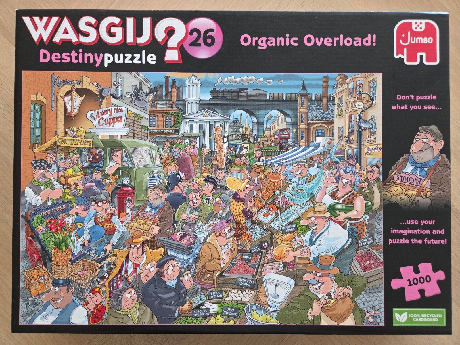 Wasgij Destiny 26 Organic Overload! 1000 stukjes puzzel, Ophalen of Verzenden, 500 t/m 1500 stukjes, Zo goed als nieuw, Legpuzzel