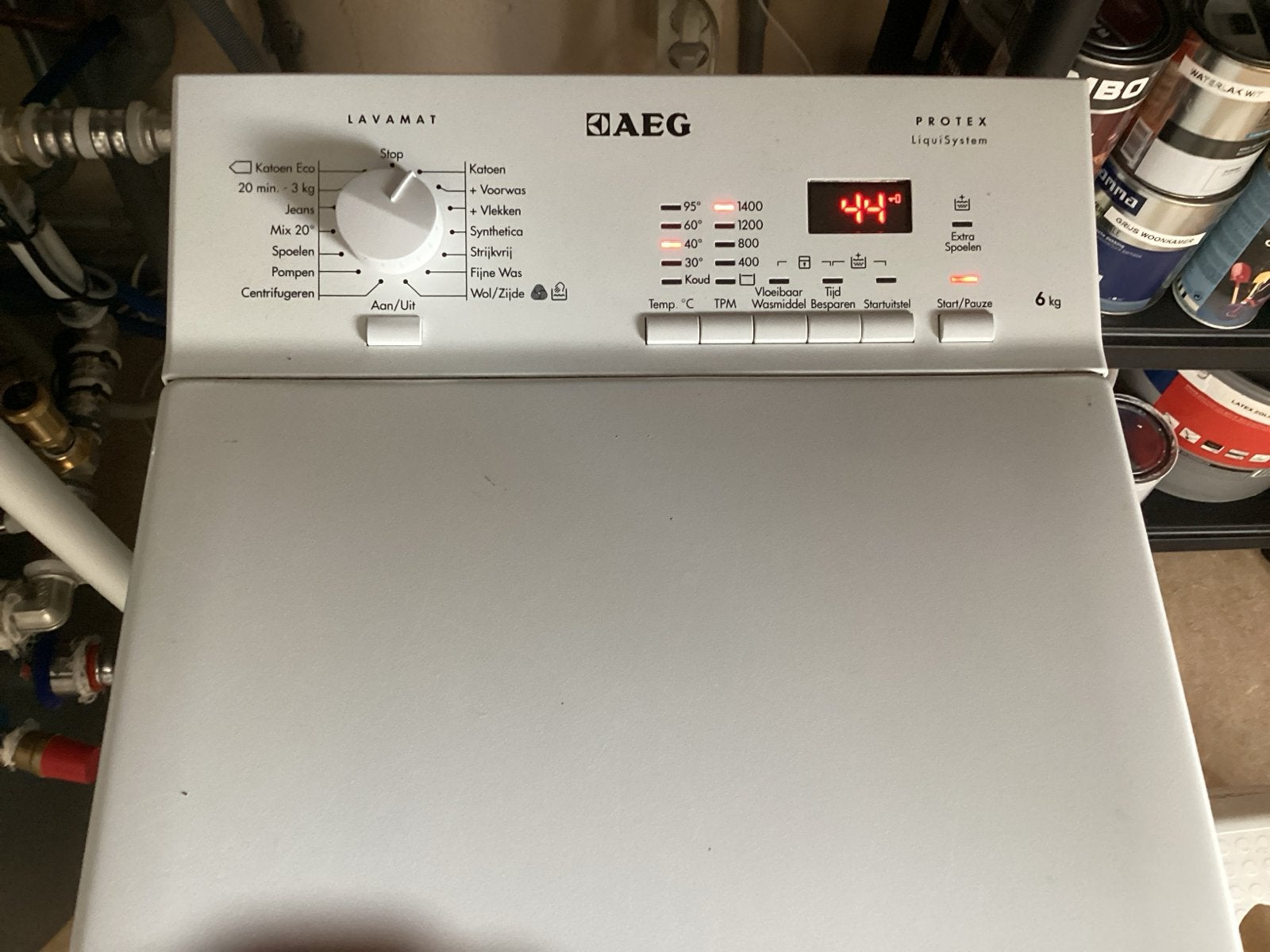 AEG Lavamat Protex Liquid System Bovenlader Wasmachine, Ophalen, Gebruikt, Bovenlader, Wolwasprogramma