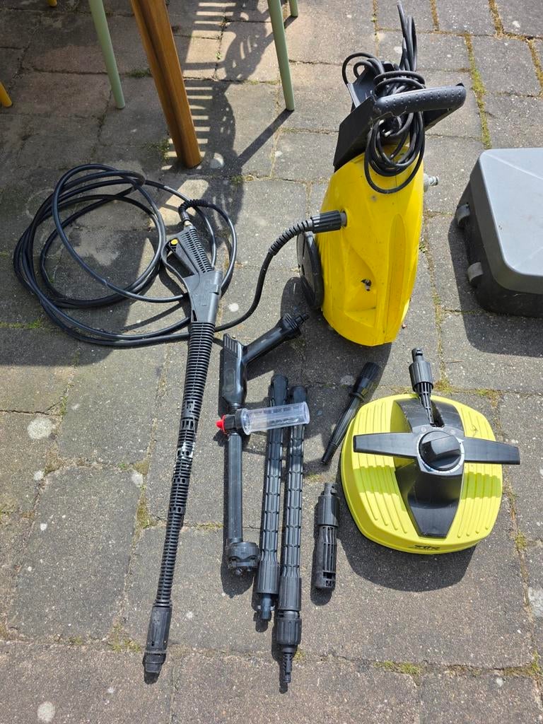 Hogedrukreiniger met terrasreiniger en accessoires, Ophalen, Gebruikt, Elektrisch, Kärcher