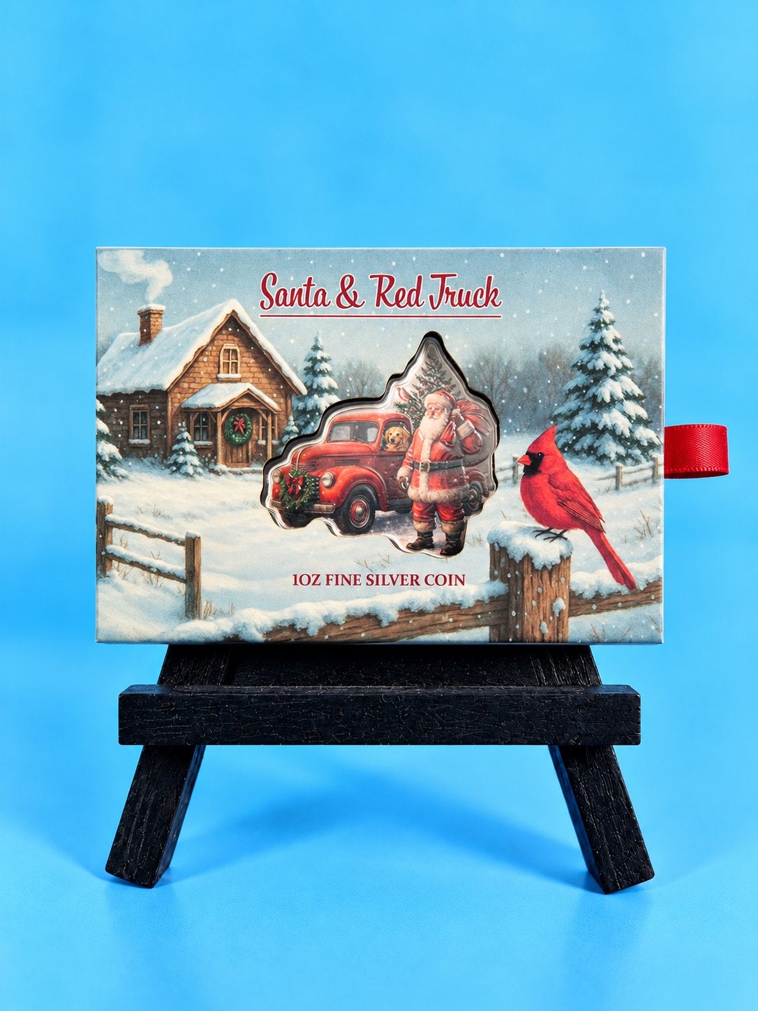 PAMP Suisse🇨🇭Santa & Red Truck 2026 1 oz Silver Coin 999.9, Ophalen of Verzenden, Zilver