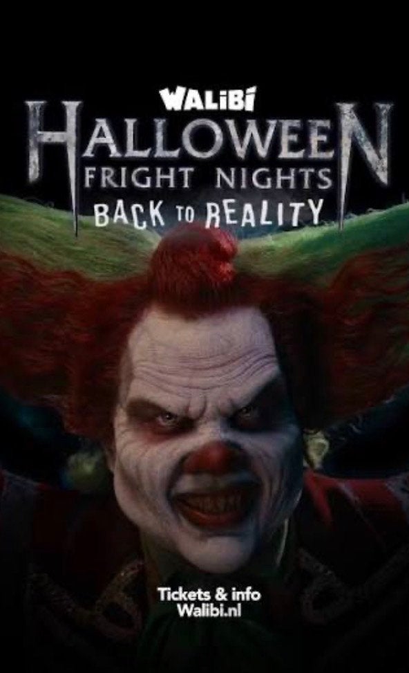 Walibi fright night 2 x spookhuizen entree kaarten 20 euro, Twee personen, Ticket of Toegangskaart