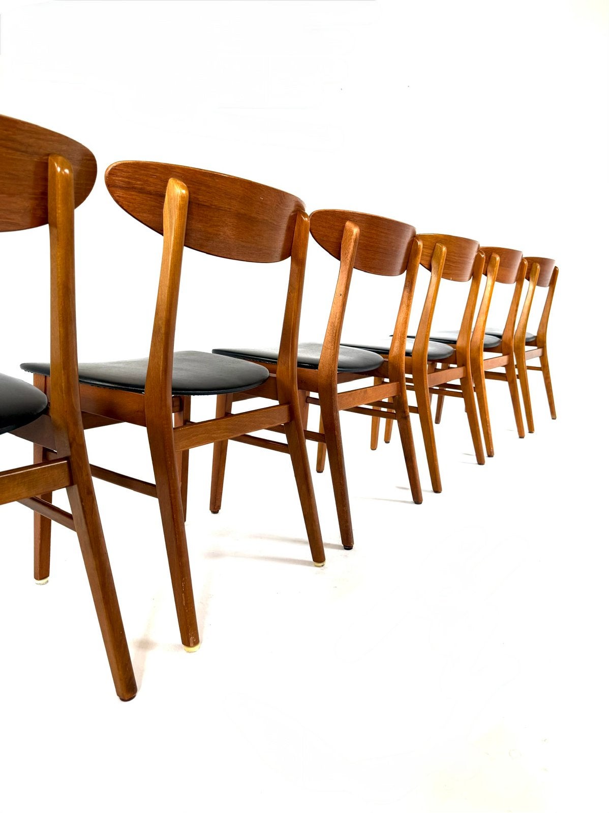Set van 6 vintage eetkamerstoelen, Farstrup Møbler ‘60, Huis en Inrichting, Hout, Farstrup, Ophalen of Verzenden, Zo goed als nieuw