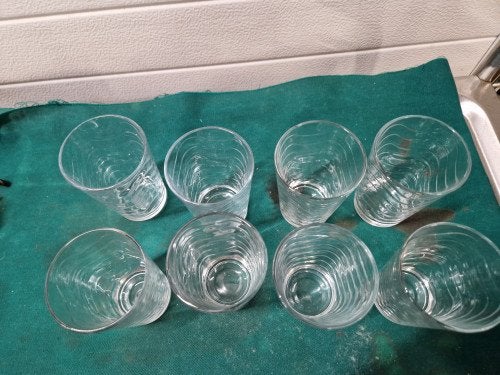waterglazen golf 8 stuks, Ophalen of Verzenden, 'T Olde Gre-j, Info@toldegrej.nl, Endepoelstraat 20f Didam