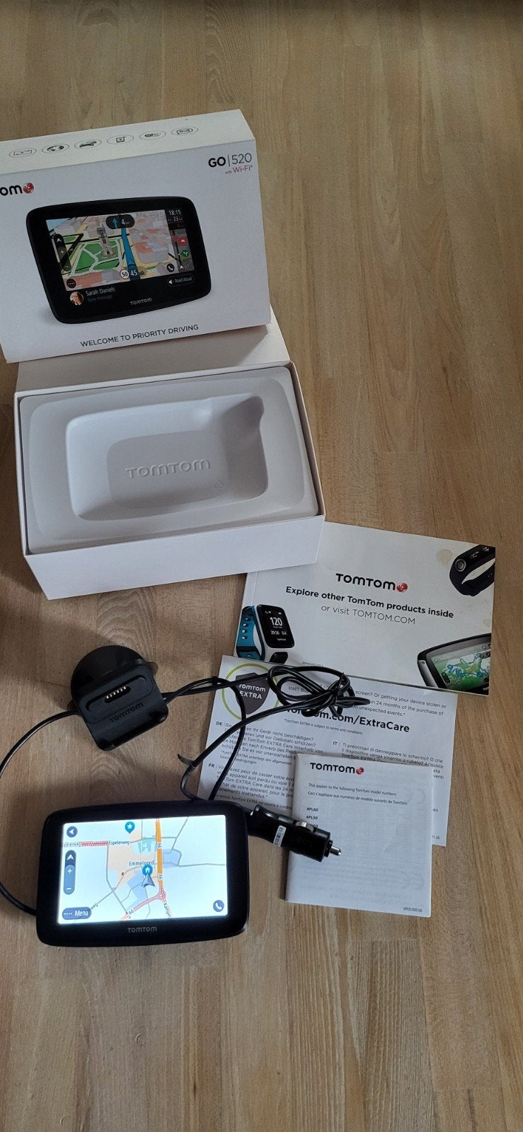 TomTom GO 520 GPS Navigatiesysteem met spraakbesturing, Auto diversen, Autonavigatie, Ophalen of Verzenden, Gebruikt