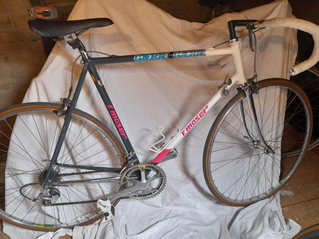 F. Moser racefiets mt 57 cm Shimano oldtimer, Fietsen en Brommers, 55 tot 59 cm, Ophalen
