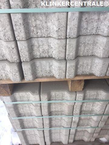 B-KEUS KORTING grijs H-klinkers dubbel-T beton verbandklinke, Tuin en Terras, Tegels en Klinkers, Verzenden, Excluton BV, Klinkers