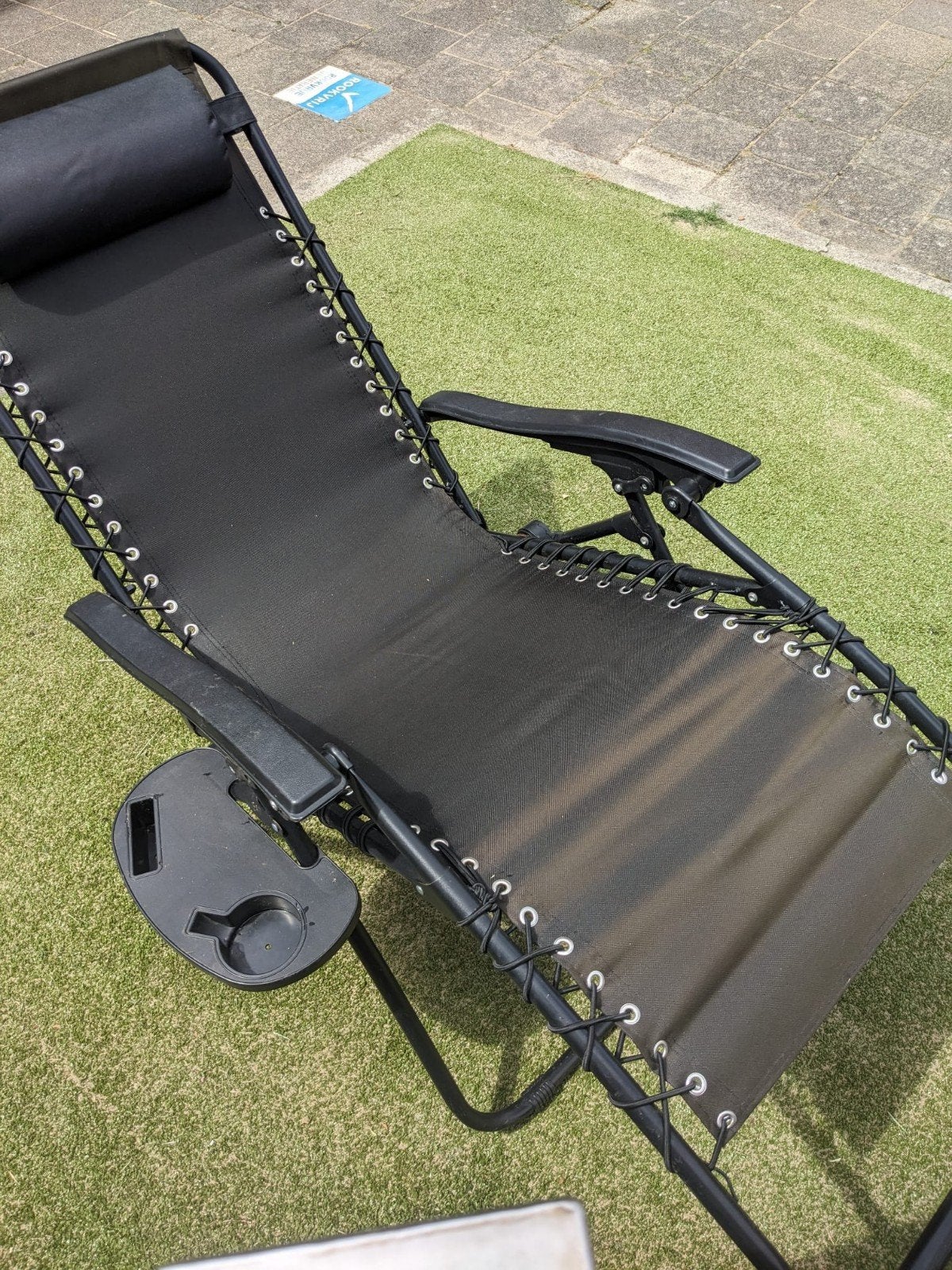 Luxe camping stoel strandstoel inklapbaar tuinstoel, Ophalen, Gebruikt, Kunststof, Inklapbaar