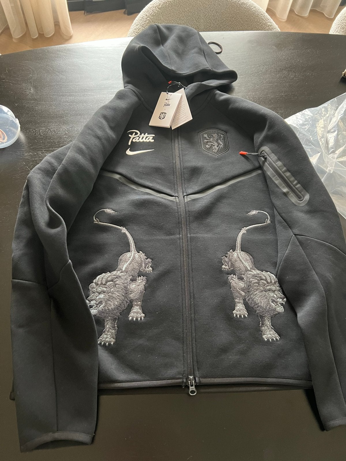 Maat L nike patta knvb black jack, Ophalen of Verzenden, Nieuw, Maat 52/54 (L), Zwart