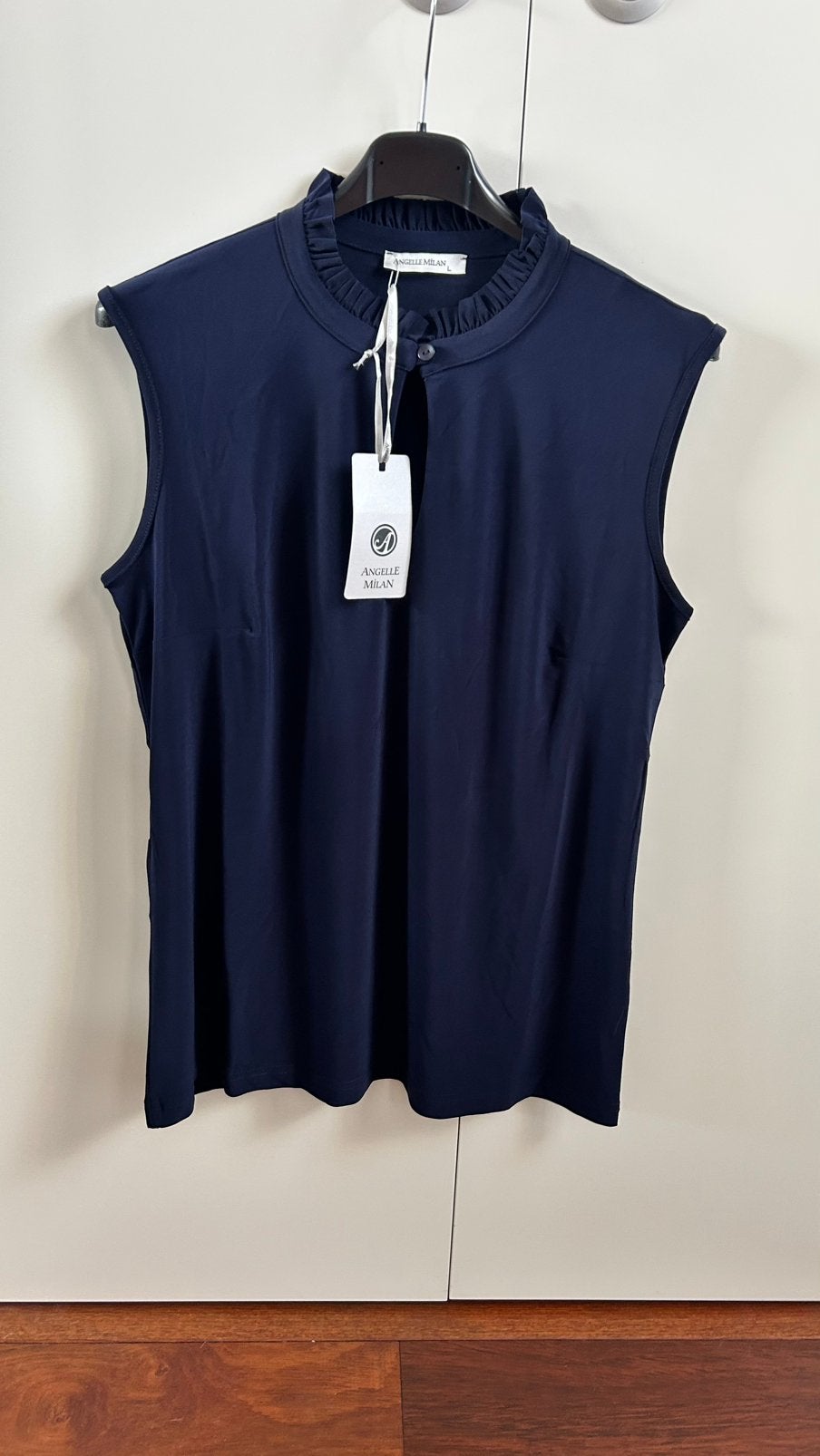 Top van Angelle milan maat L XL of XXL, Ophalen of Verzenden, Nieuw, Maat 46/48 (XL) of groter, Blauw