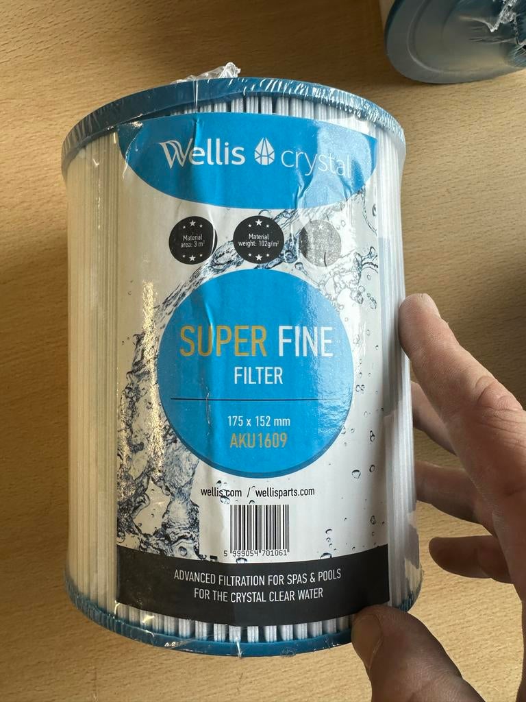 Wellis AKU1609 filters voor jacuzzi, Tuin en Terras, Bubbelbaden en Hottubs, Ophalen of Verzenden, Nieuw, Filter