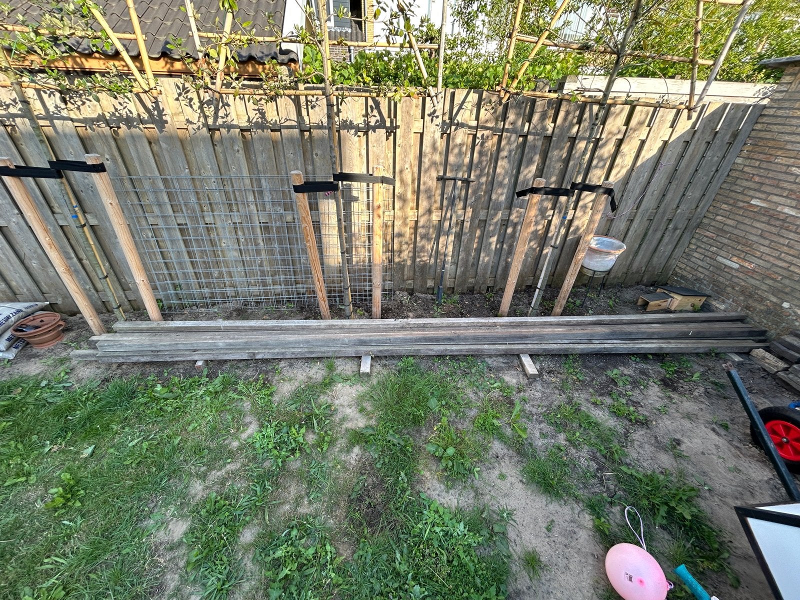Hardhouten balken, Ophalen, Zo goed als nieuw, Hardhout, 250 cm of meer